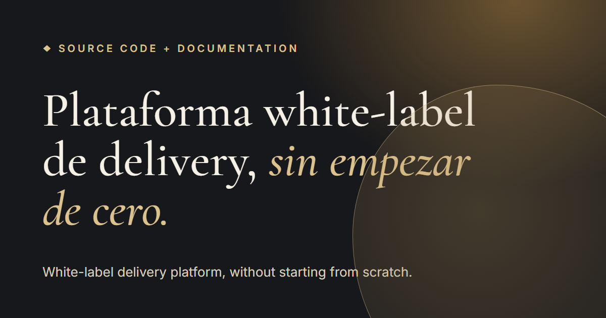 White-label food delivery platform